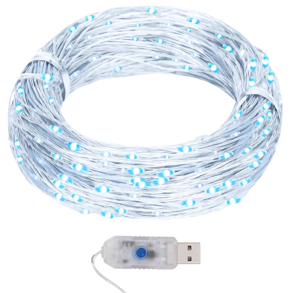 Guirlande lumineuse micro LED 40m 400LED blanc froid 8fonctions - XIOS