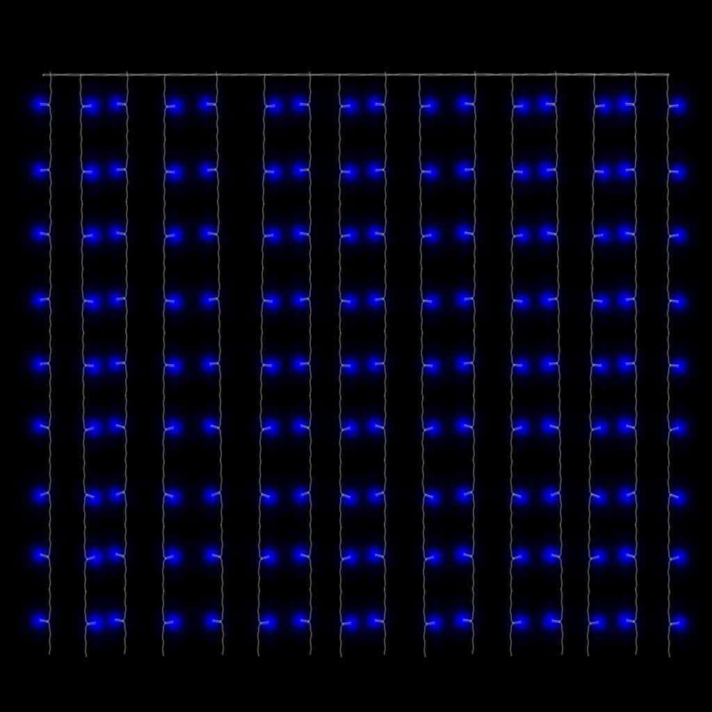 Rideaux lumineux à LED 3x3 m 300 LED Bleu 8 fonctions - XIOS