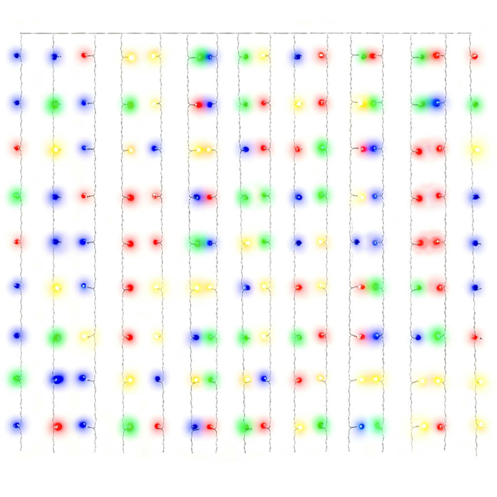 Rideaux lumineux à LED 3x3 m 300 LED Multicolore 8 fonctions - XIOS
