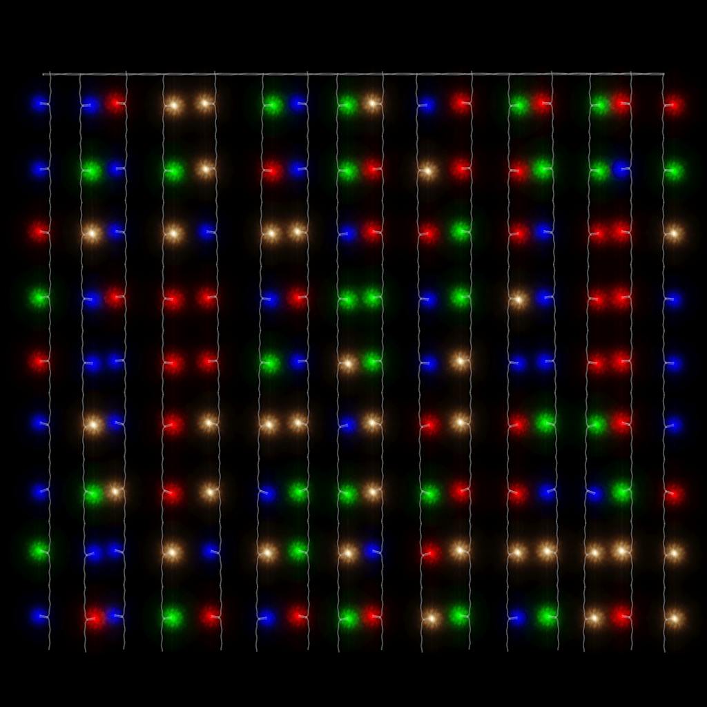 Rideaux lumineux à LED 3x3 m 300 LED Multicolore 8 fonctions - XIOS