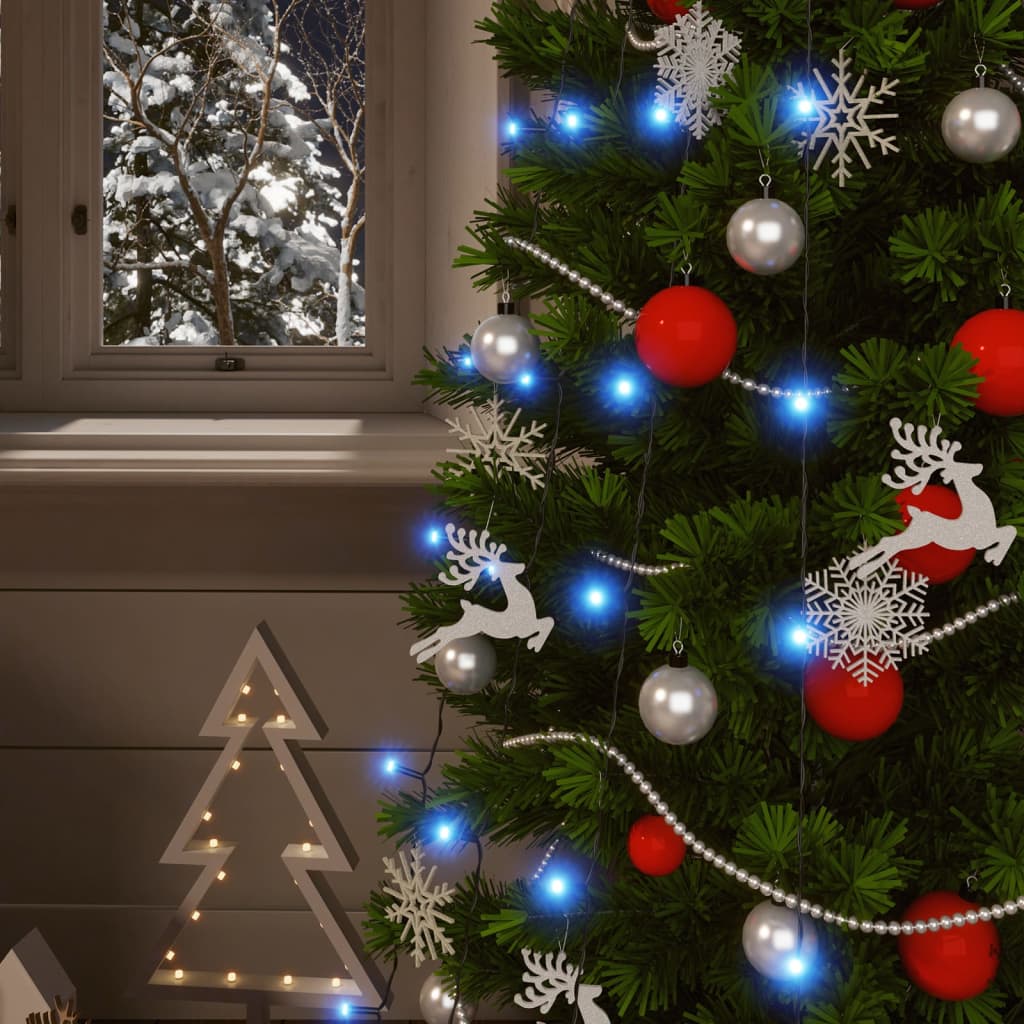 Lampes solaires 2 pcs 2x200 LED Bleu Intérieur Extérieur - XIOS