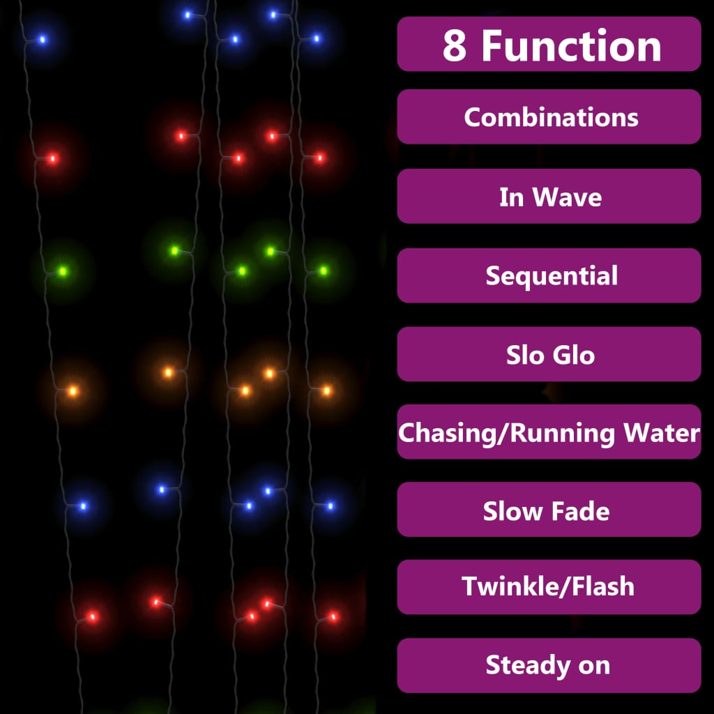 Lampes solaires 5 pcs 5x200 LED Multicolore Intérieur Extérieur - XIOS