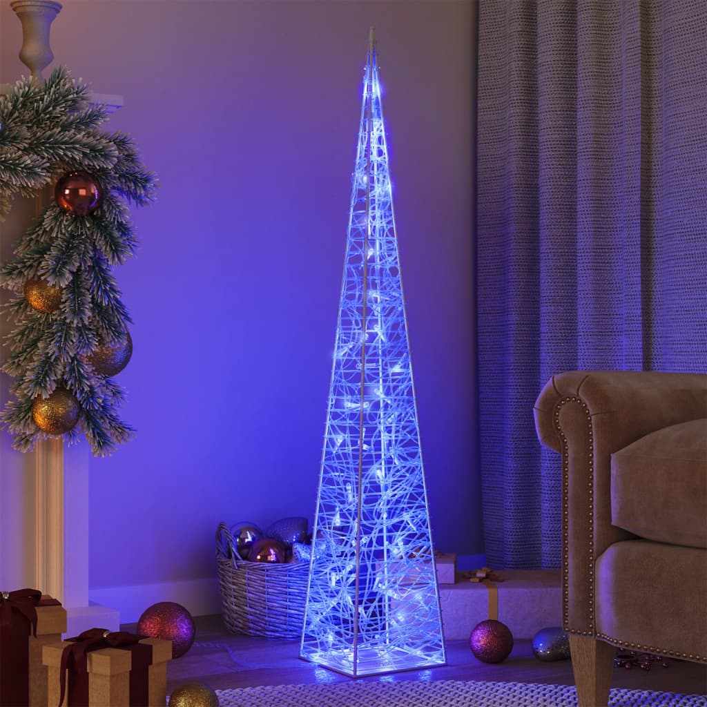 Cône lumineux décoratif à LED Acrylique Bleu 120 cm - XIOS