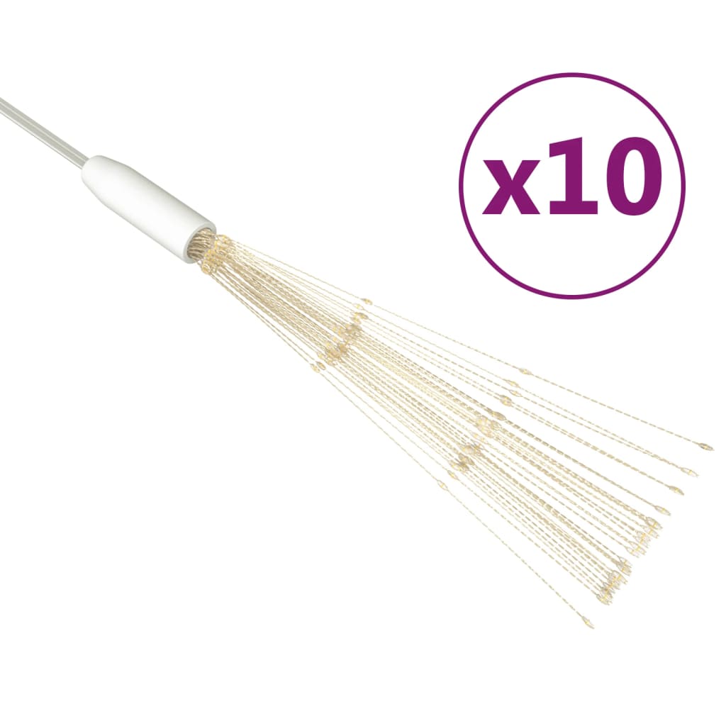 Feux d'artifice de Noël d'extérieur 10 pcs Blanc 20 cm 1400 LED - XIOS