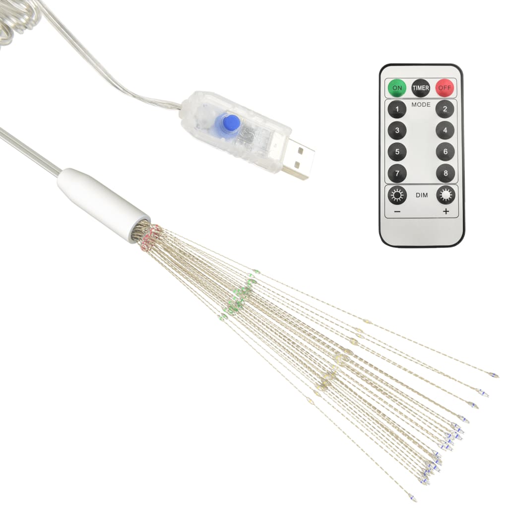 Feux d'artifice Noël d'extérieur 4 pcs Multicolore 20cm 560 LED - XIOS