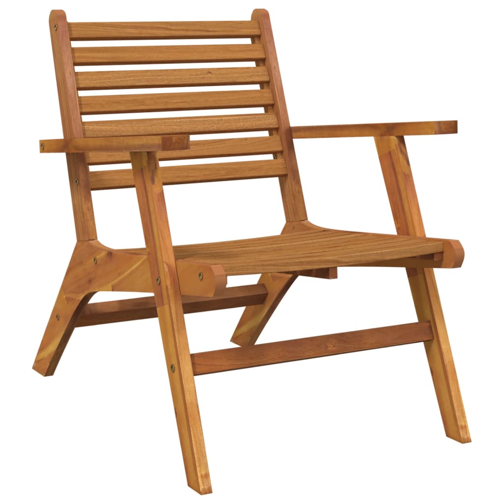 Chaises de jardin lot de 2 Bois d'acacia solide