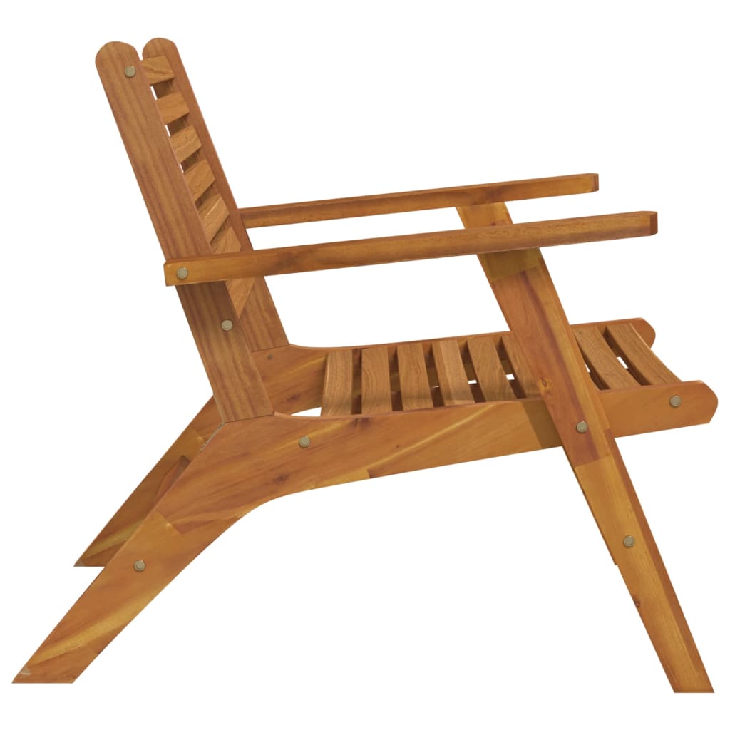 Chaises de jardin lot de 2 Bois d'acacia solide