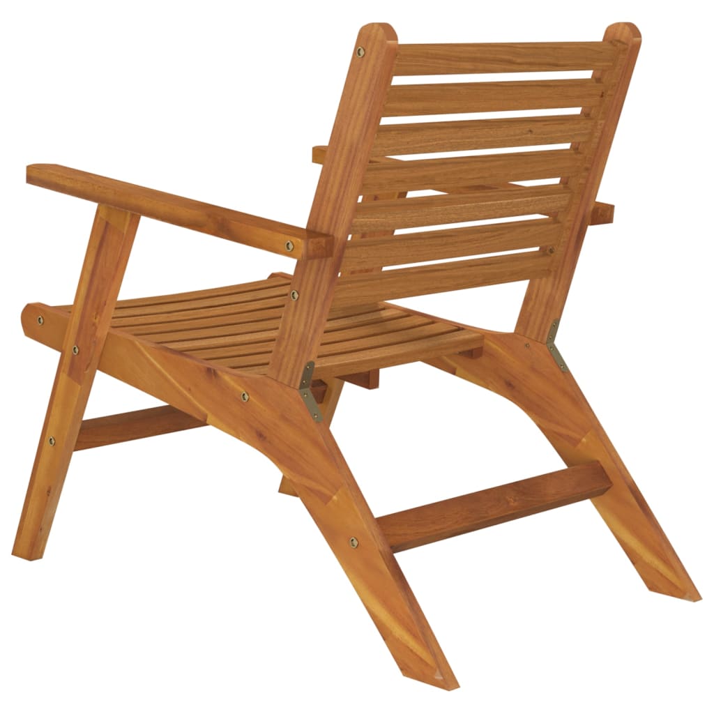 Chaises de jardin lot de 2 Bois d'acacia solide