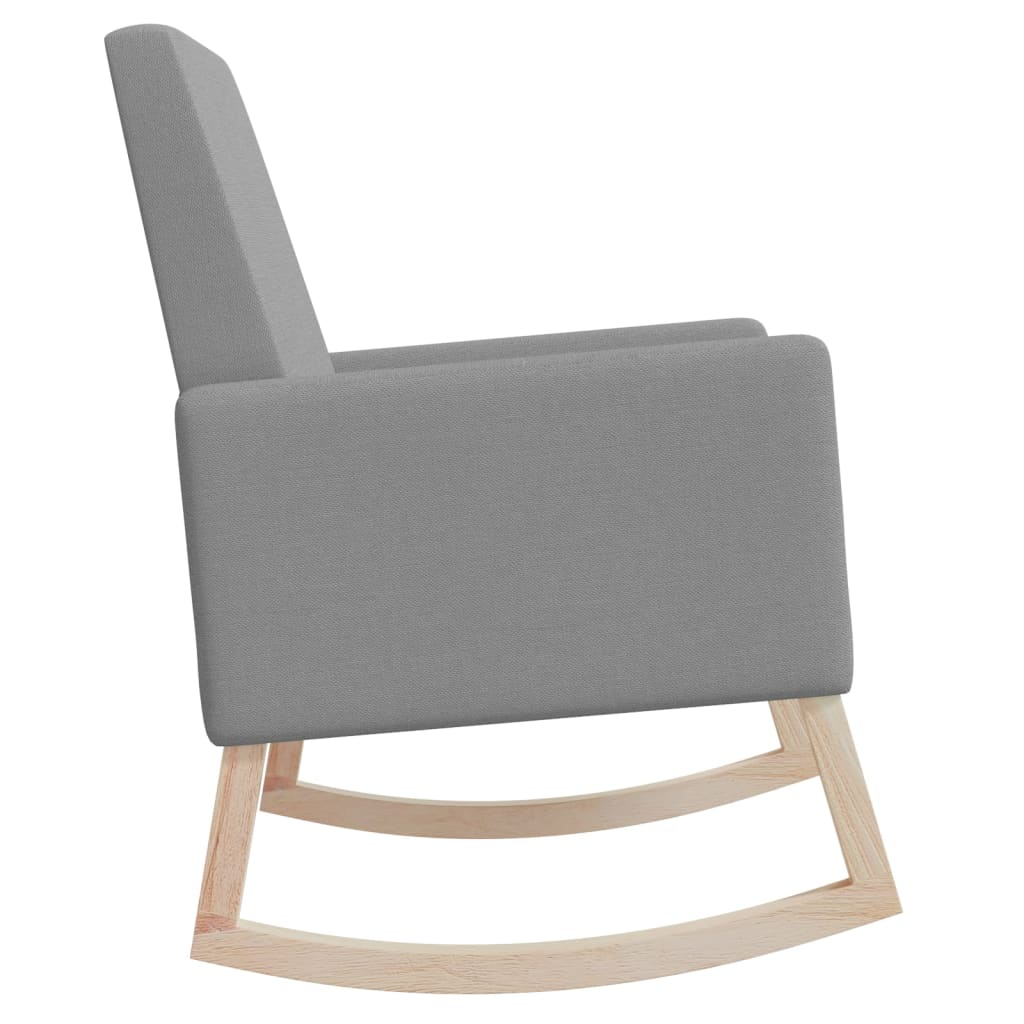 Chaise à bascule Gris clair Tissu - XIOS