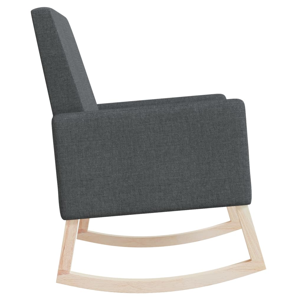 Chaise à bascule Gris foncé Tissu - XIOS