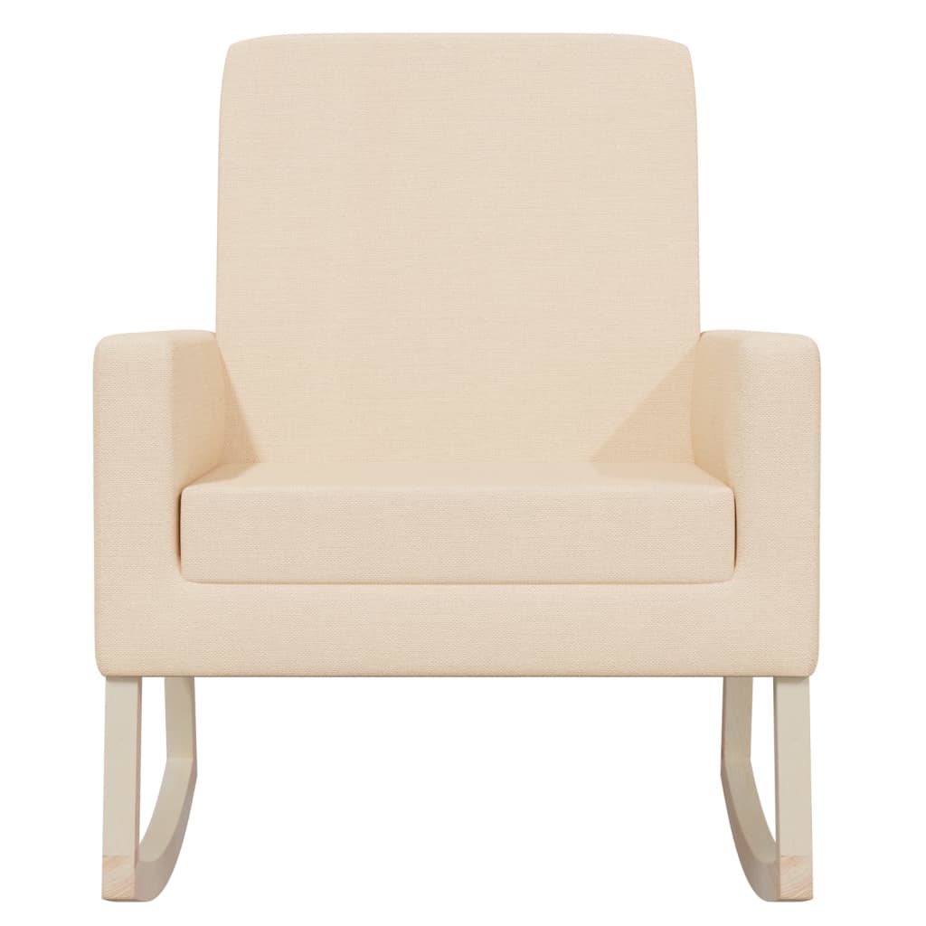 Chaise à bascule Crème Tissu - XIOS