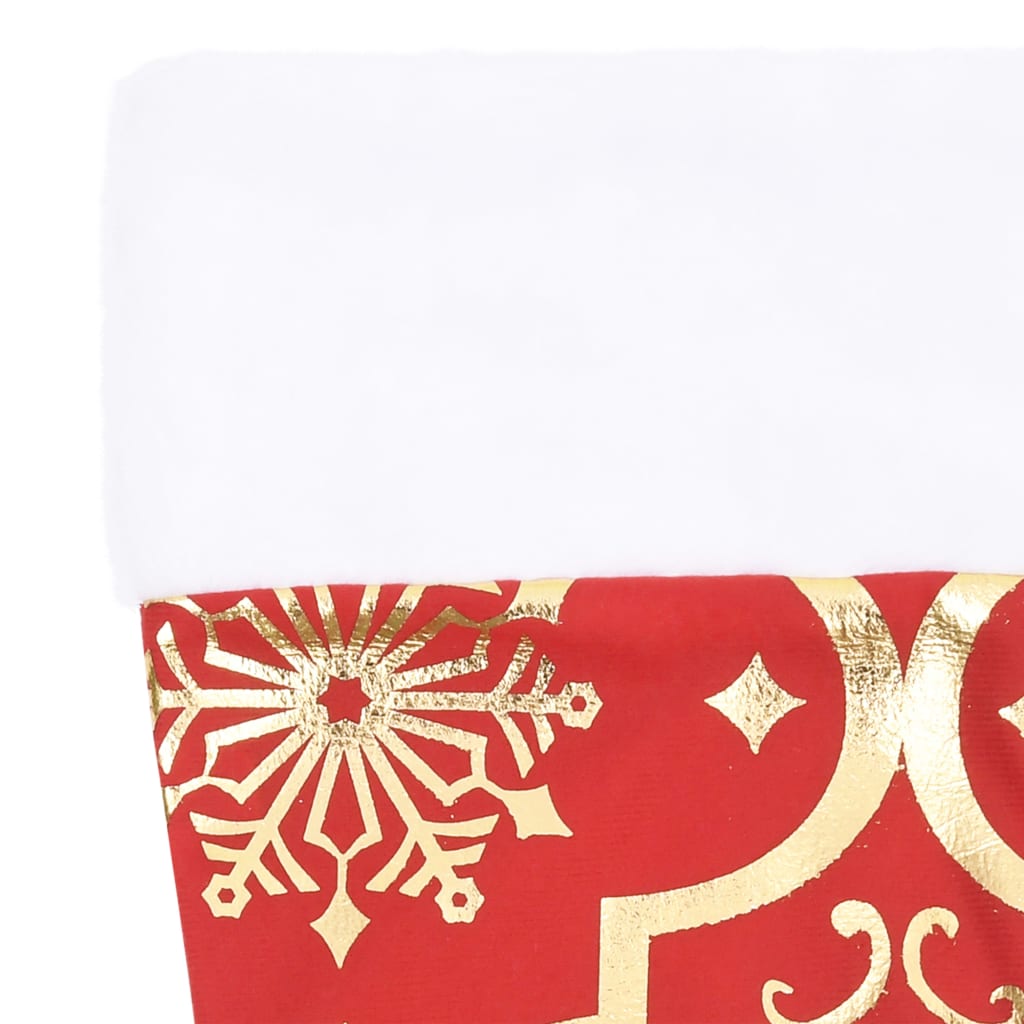 Jupe de sapin de Noël de luxe avec chaussette Rouge 122 cm Tissu - XIOS