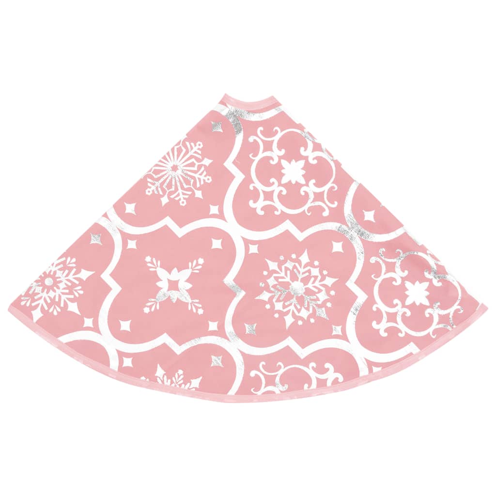 Jupe de sapin de Noël de luxe avec chaussette Rose 150 cm Tissu - XIOS