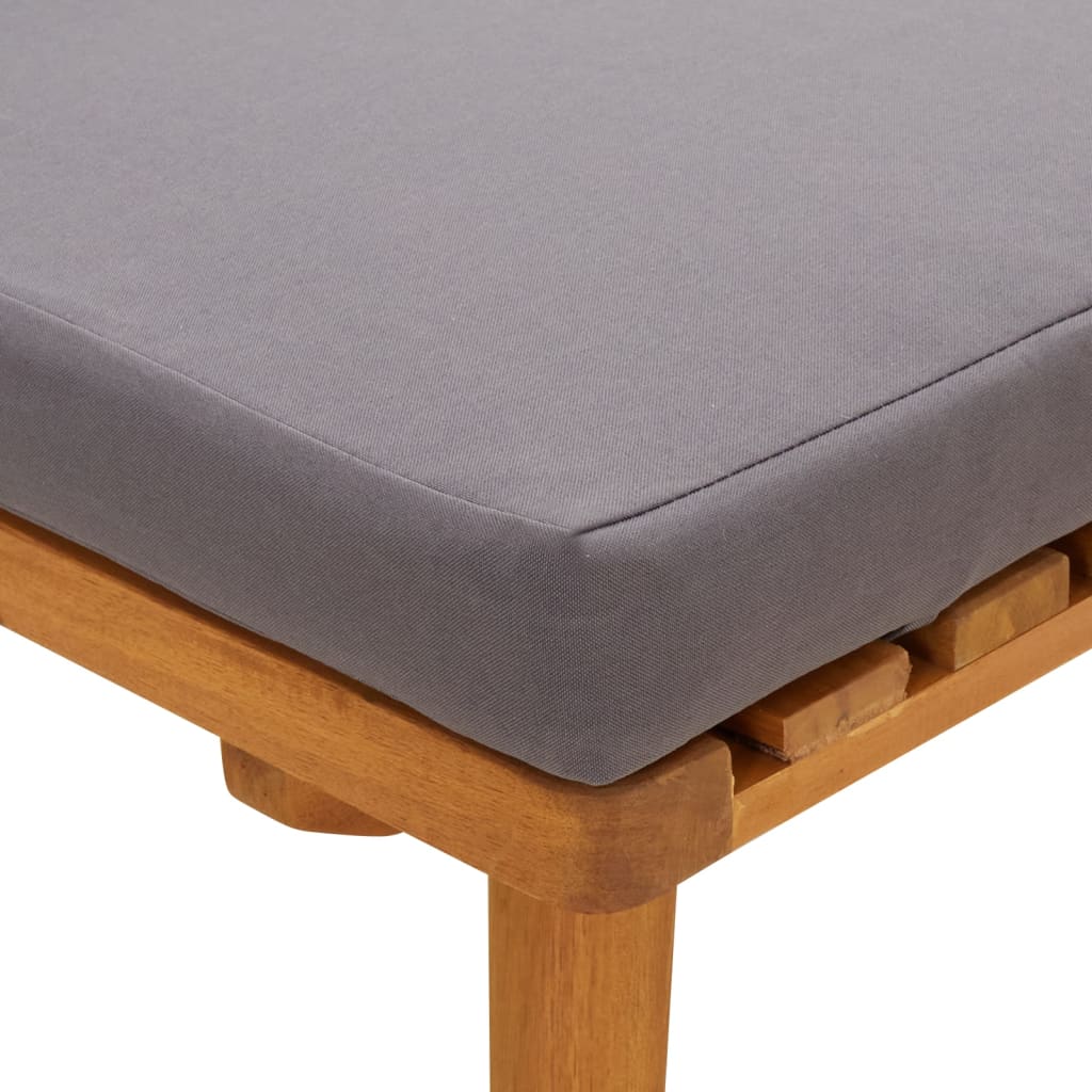 Lit de repos de jardin 200x65 cm Bois d'acacia solide - XIOS