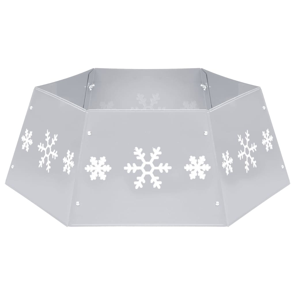 Jupe de sapin de Noël Argenté et blanc Ø68x25 cm - XIOS