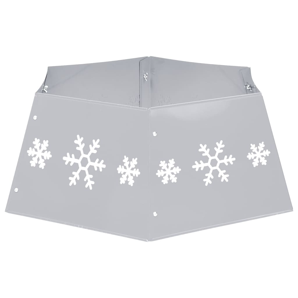 Jupe de sapin de Noël Argenté et blanc Ø68x25 cm - XIOS