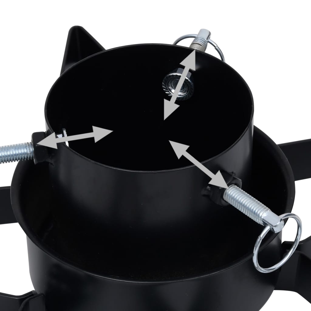 Support de sapin de Noël Noir 47x47x13,5 cm - XIOS