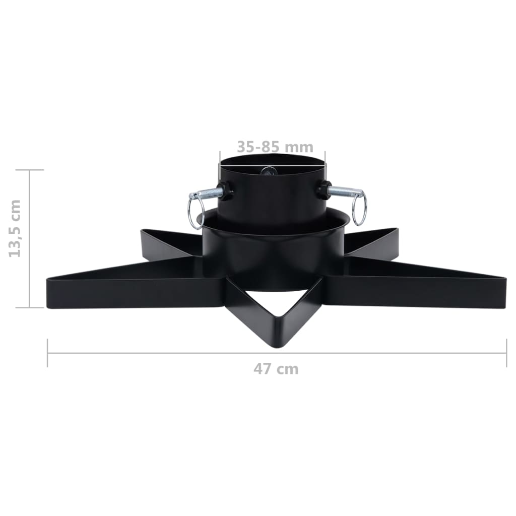 Support de sapin de Noël Noir 47x47x13,5 cm - XIOS