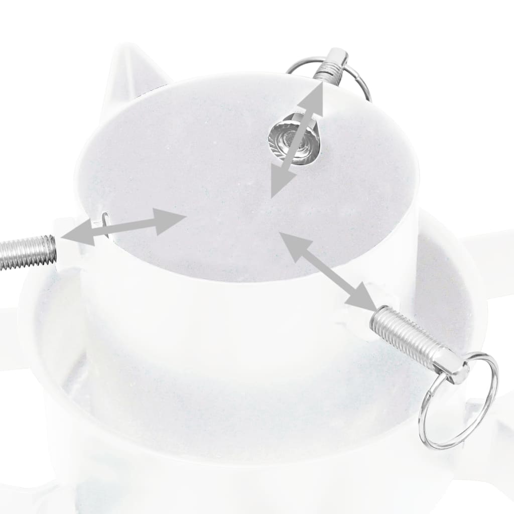 Support de sapin de Noël Blanc 47x47x13,5 cm - XIOS