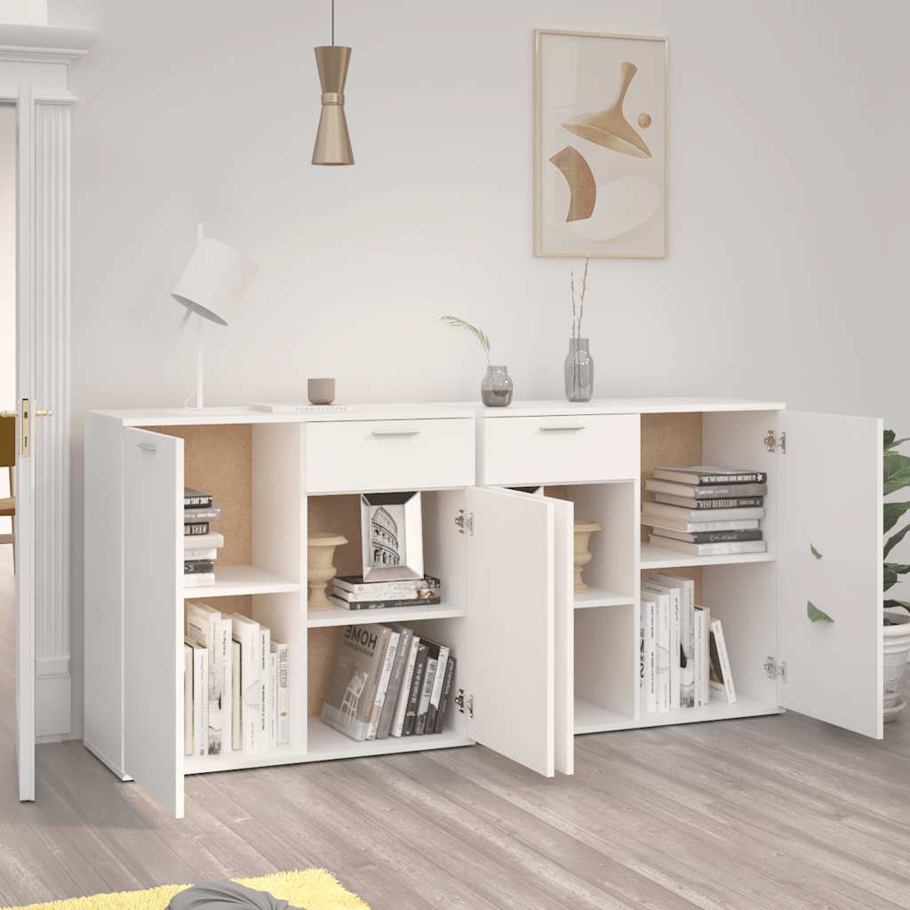 Buffet Blanc 160x36x75 cm Aggloméré - XIOS