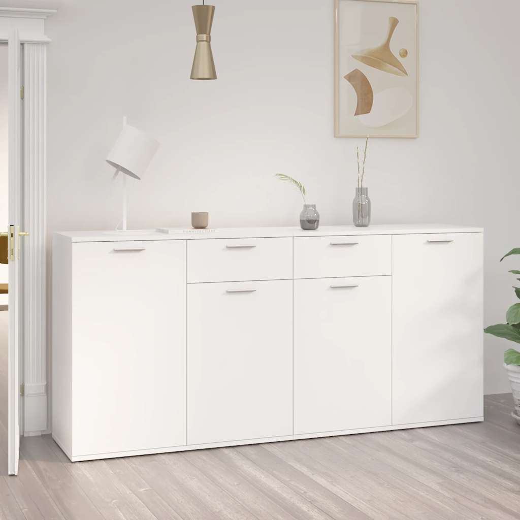 Buffet Blanc 160x36x75 cm Aggloméré - XIOS