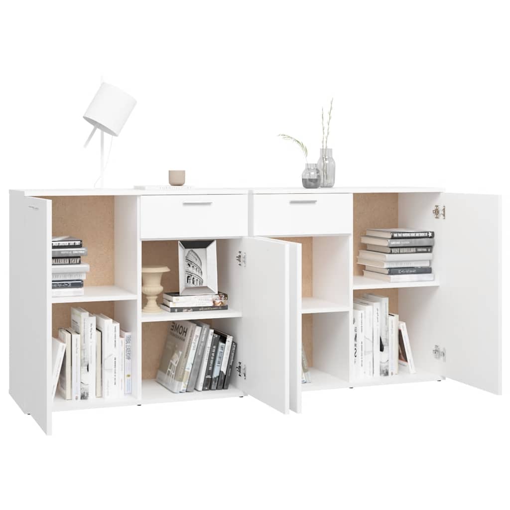 Buffet Blanc 160x36x75 cm Aggloméré - XIOS