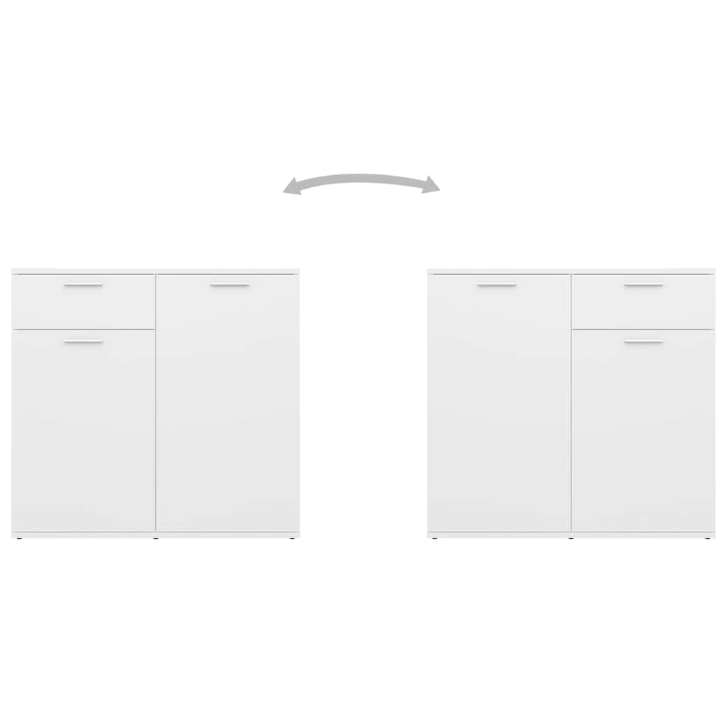 Buffet Blanc 160x36x75 cm Aggloméré - XIOS