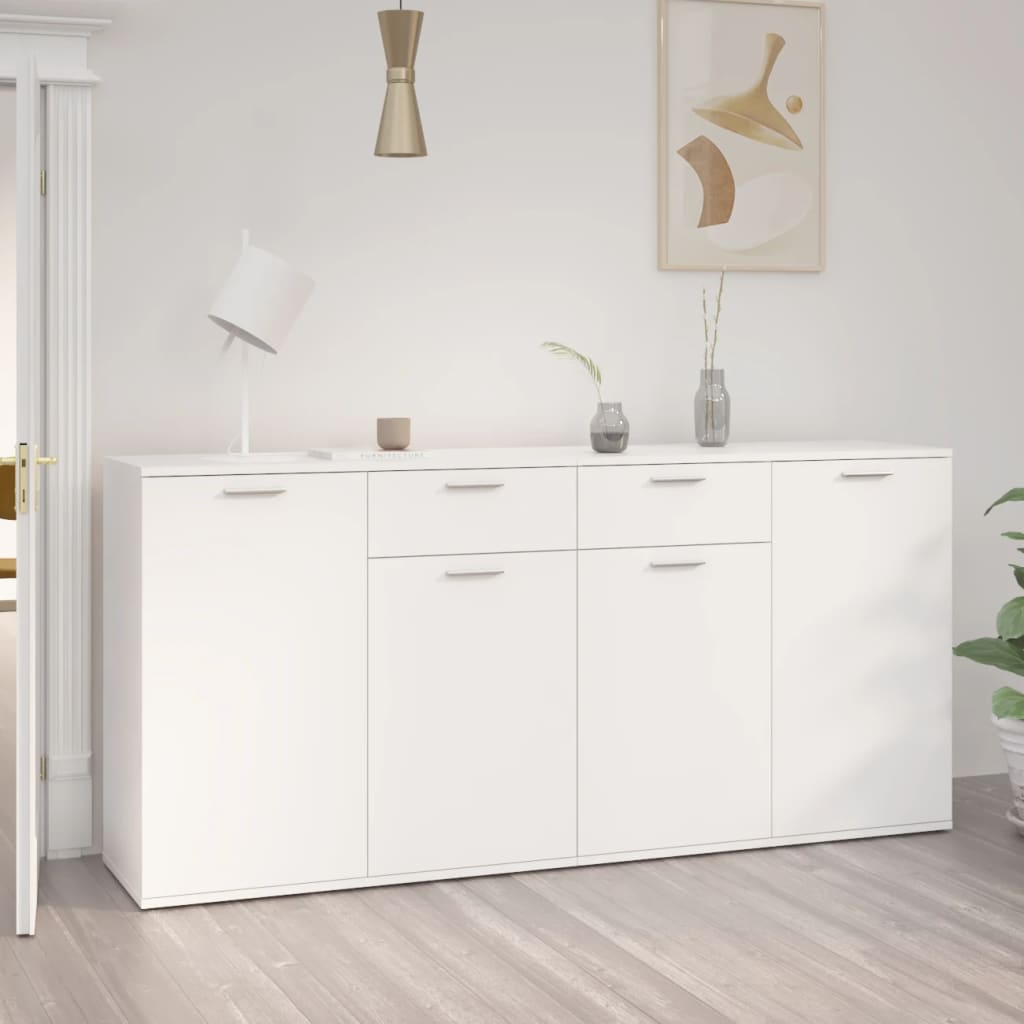 Buffet Blanc 160x36x75 cm Aggloméré - XIOS