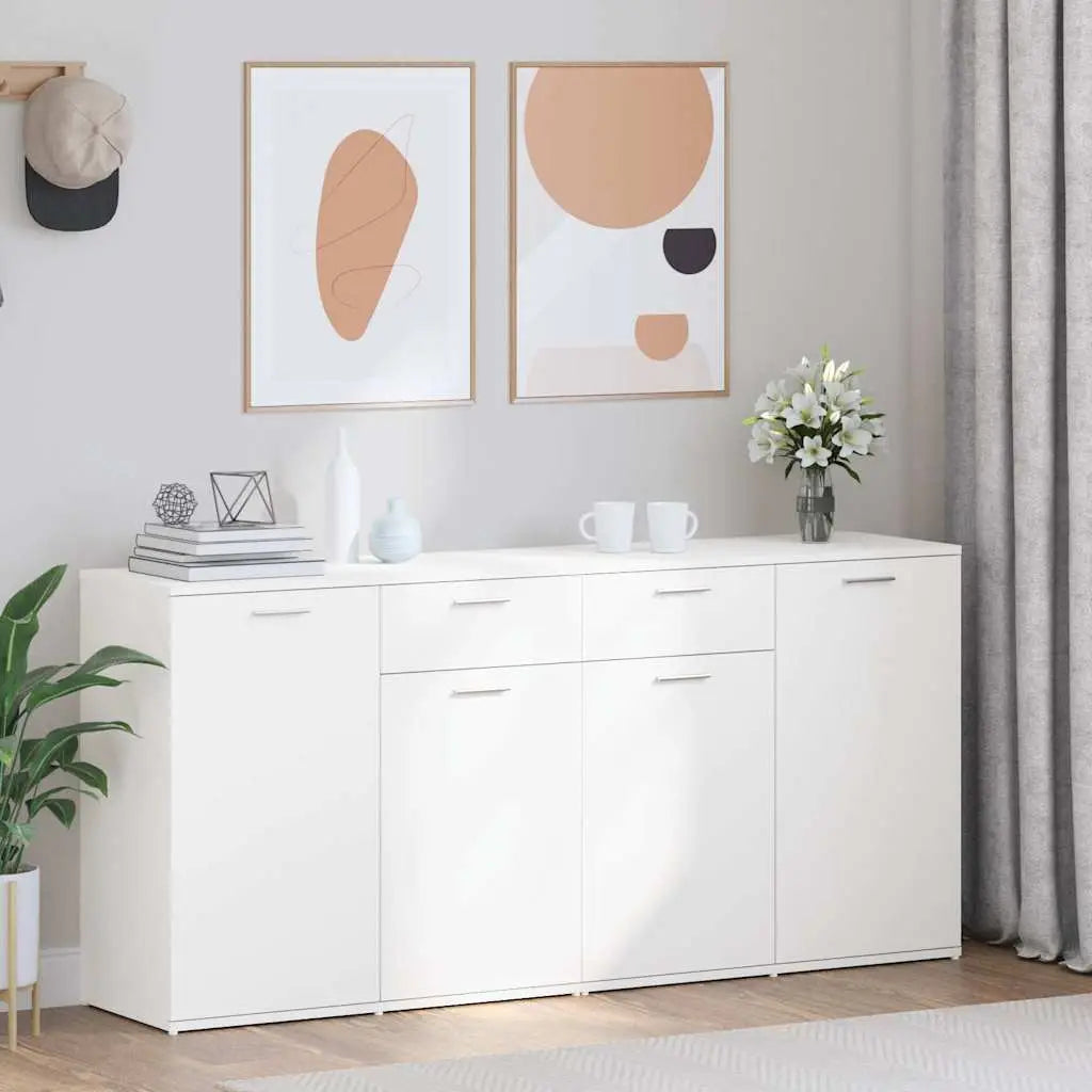 Buffet Blanc 160x36x75 cm Bois d’ingénierie - XIOS