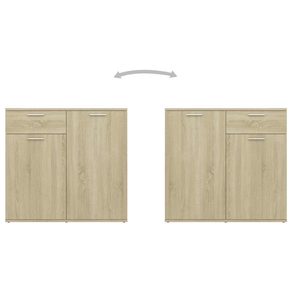 Buffet Chêne sonoma 160x36x75 cm Bois d'ingénierie - XIOS