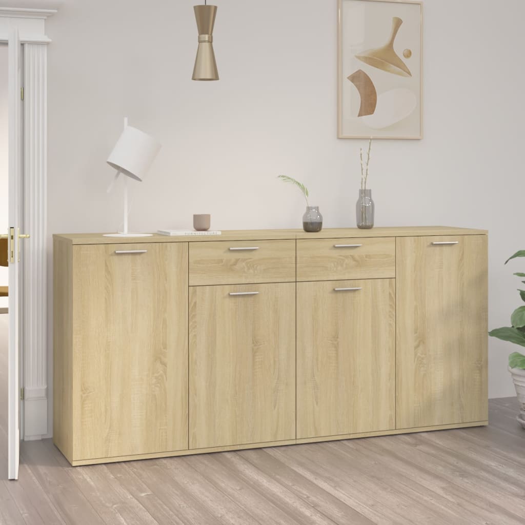 Buffet Chêne sonoma 160x36x75 cm Bois d'ingénierie - XIOS
