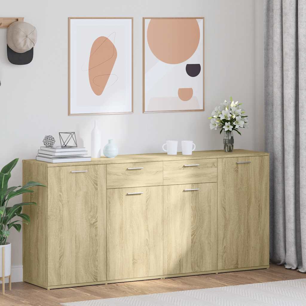 Buffet Chêne sonoma 160x36x75 cm Bois d'ingénierie