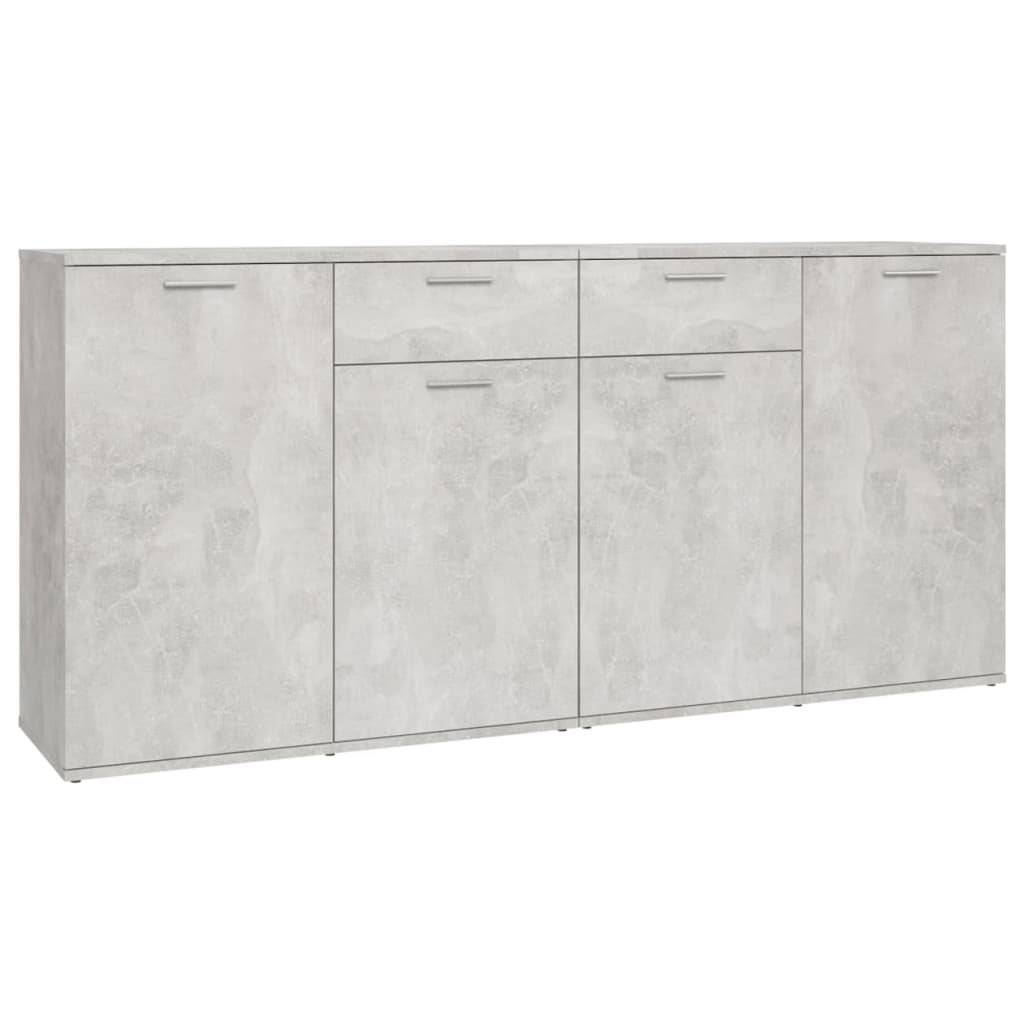 Buffet Gris béton 160x36x75 cm Bois d'ingénierie - XIOS