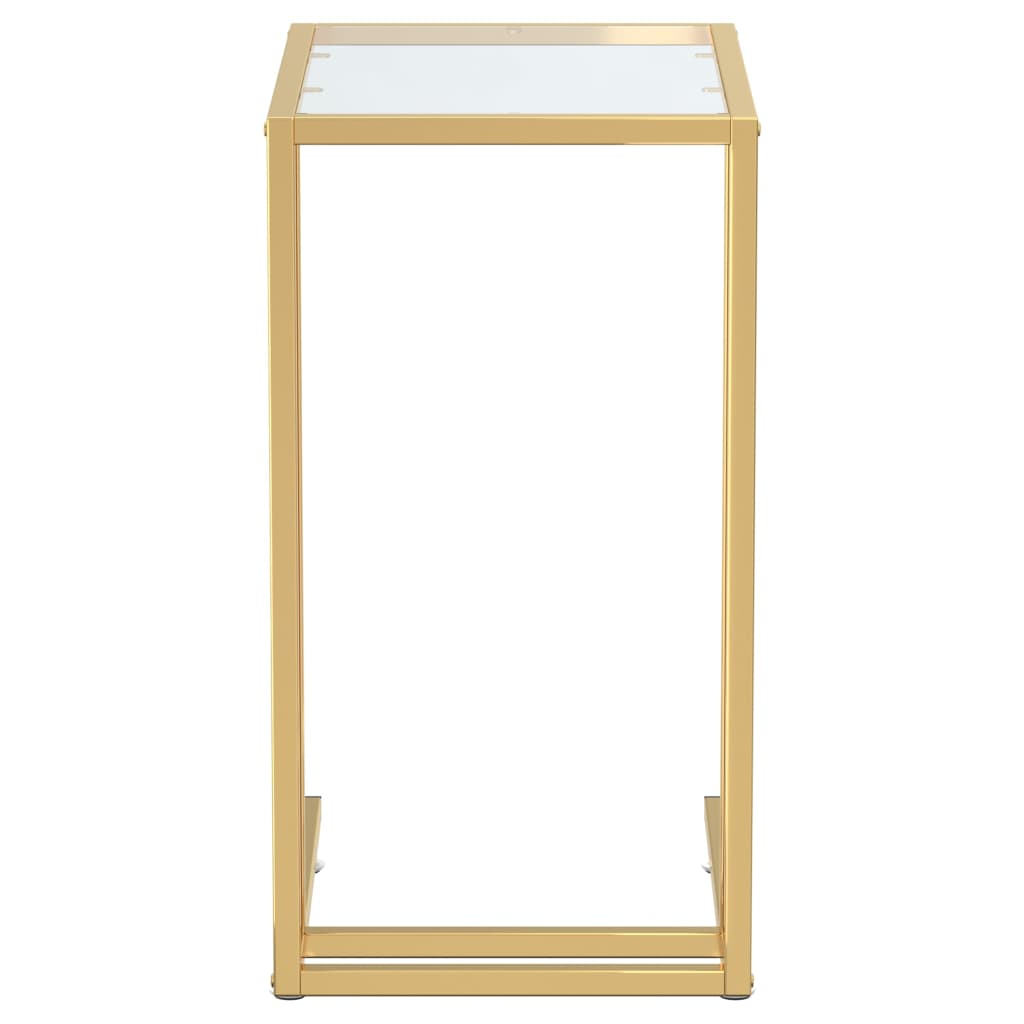 Table d'appoint ordinateur Transparent 50x35x65 cm Verre trempé - XIOS