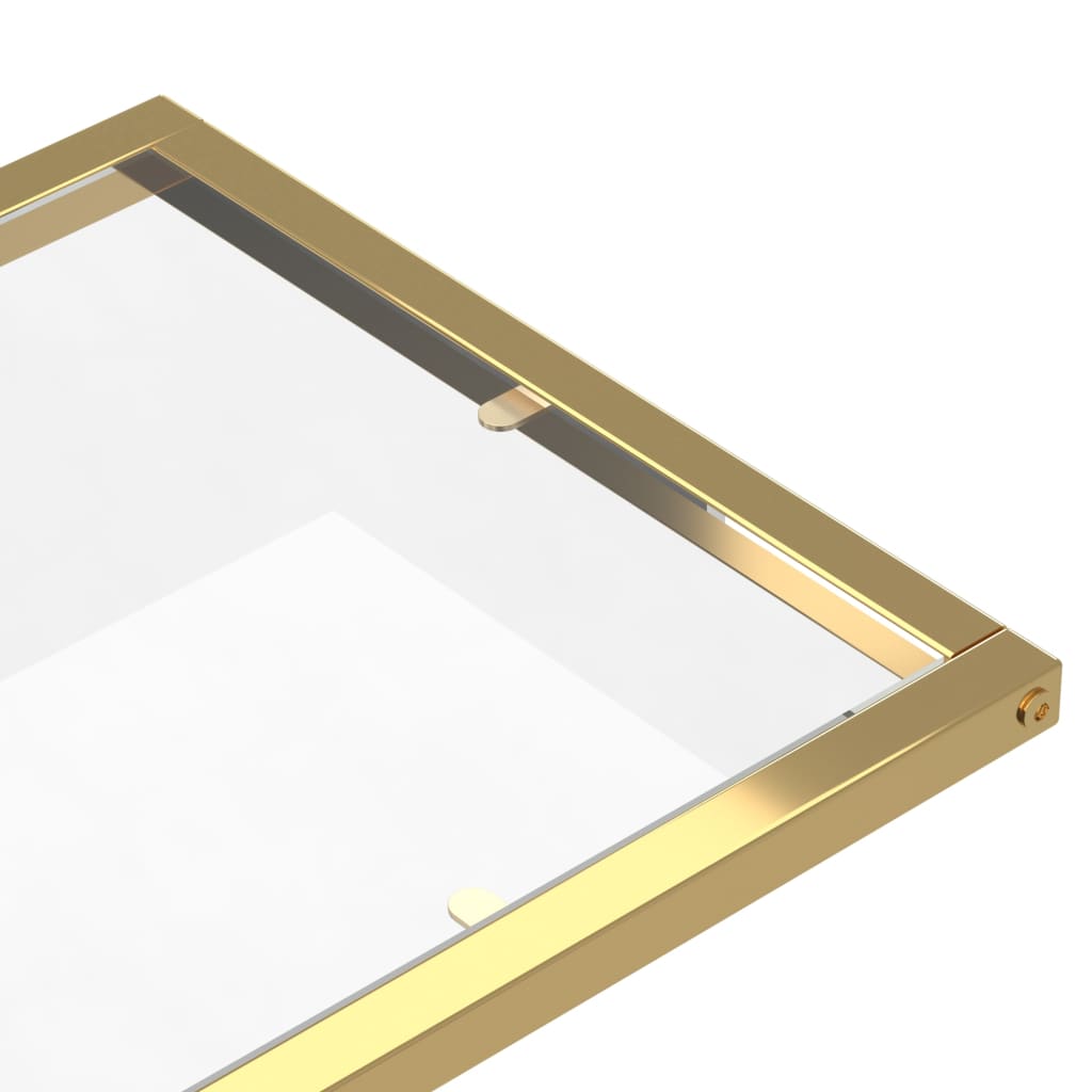 Table d'appoint ordinateur Transparent 50x35x65 cm Verre trempé - XIOS