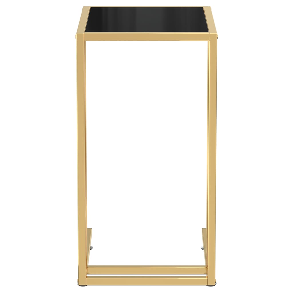Table d'appoint pour ordinateur Noir 50x35x65 cm Verre trempé - XIOS