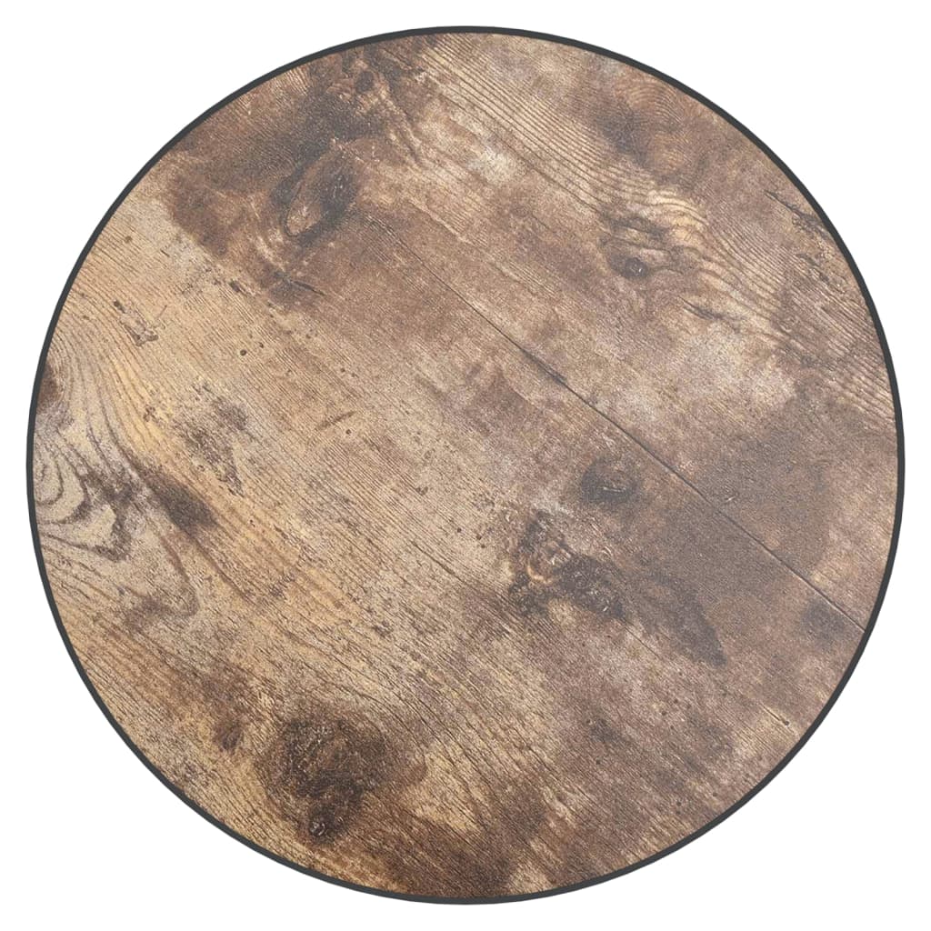 Table à thé Noir et jaune Ø35 cm MDF - XIOS