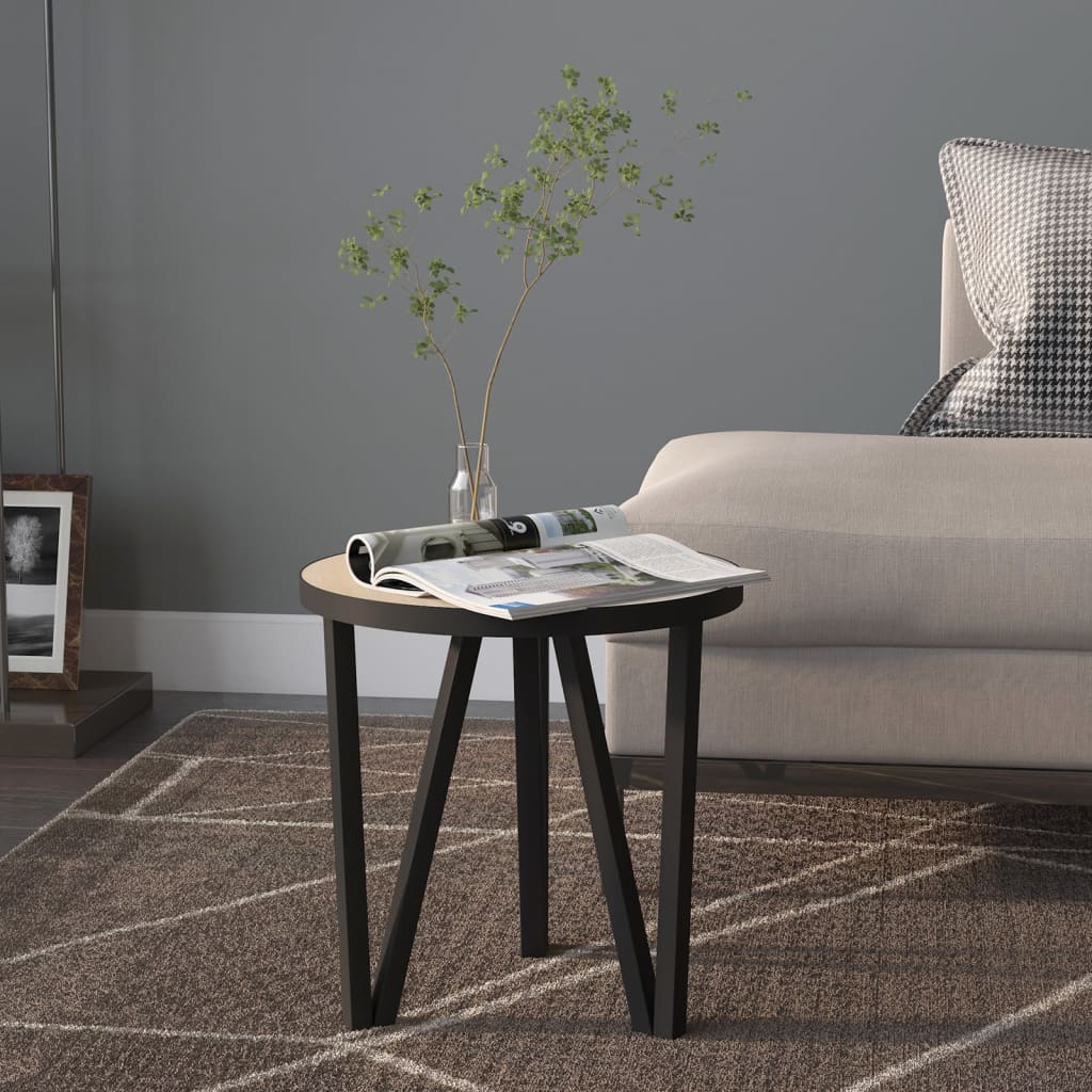 Table à thé Chêne Sonoma Ø35 cm MDF - XIOS