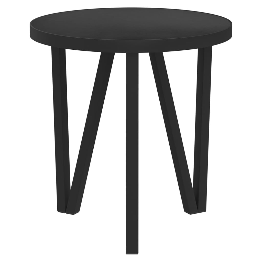 Table à thé Noir Ø35 cm MDF - XIOS