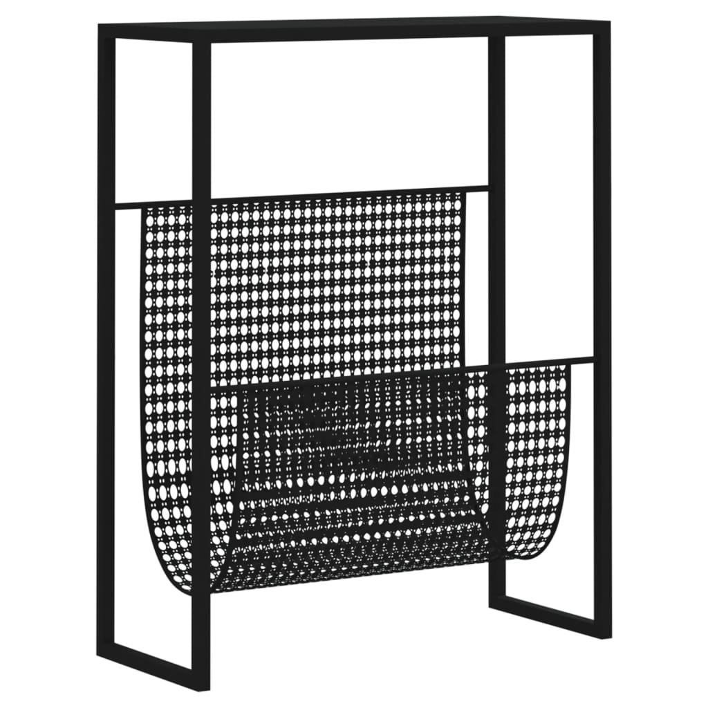 Porte-revue Noir 35x15x45 cm Acier - XIOS