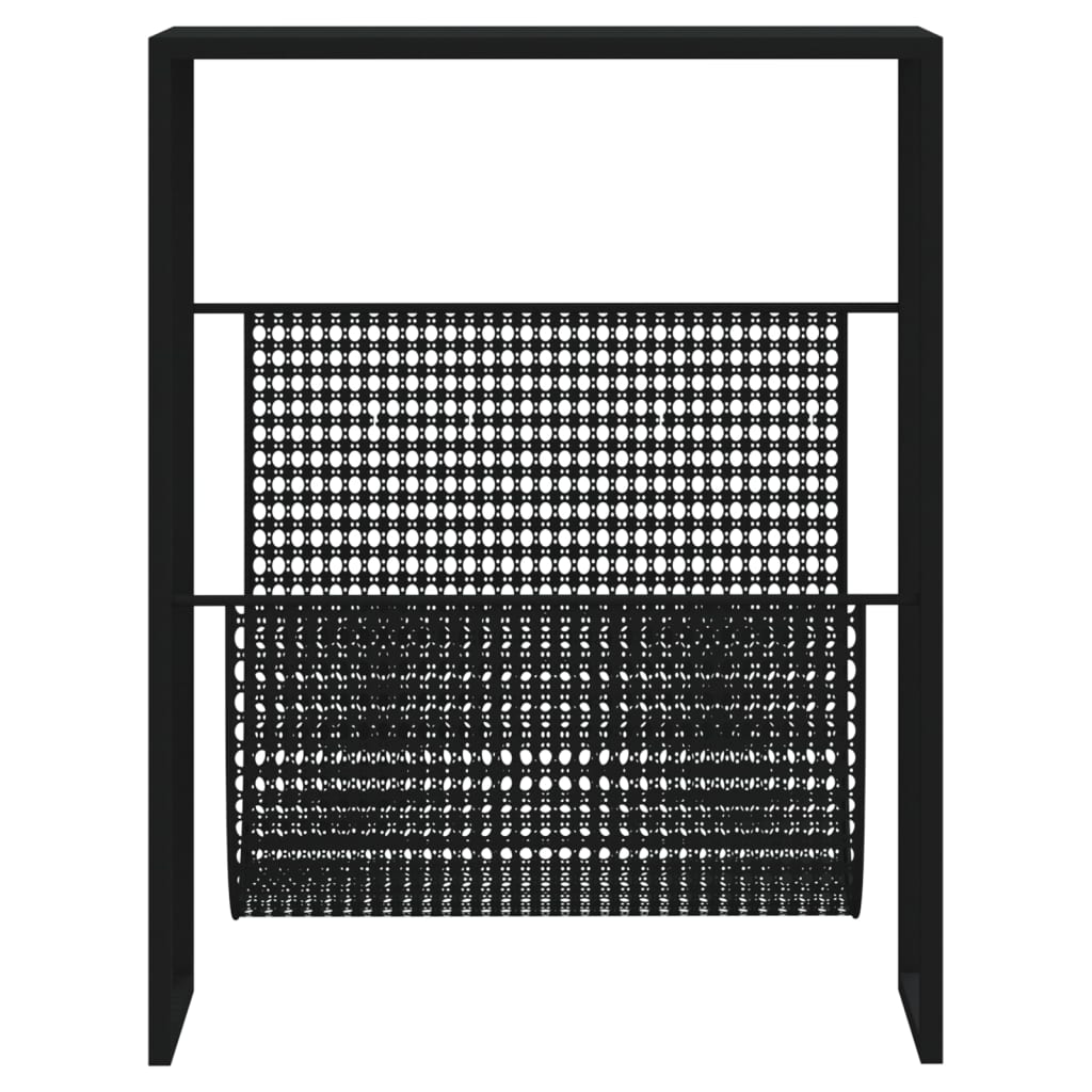 Porte-revue Noir 35x15x45 cm Acier - XIOS
