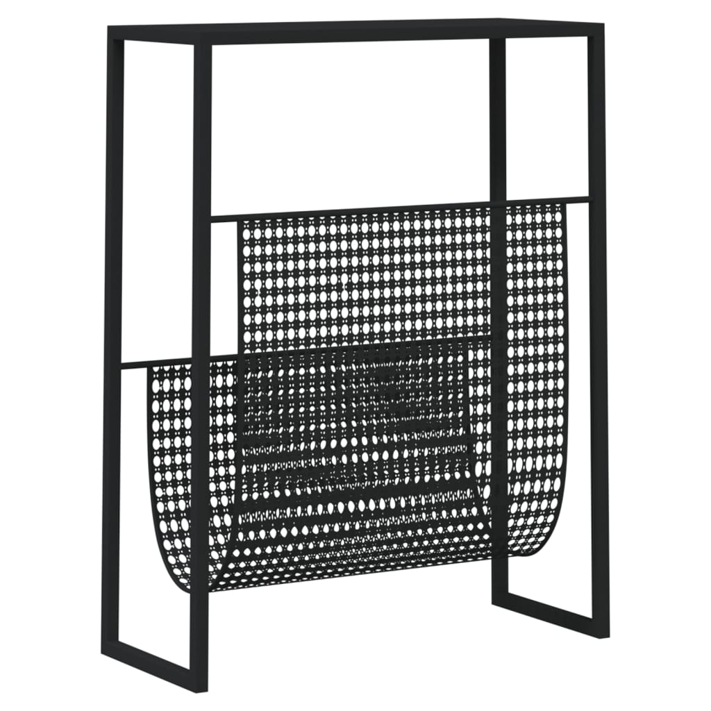 Porte-revue Noir 35x15x45 cm Acier - XIOS