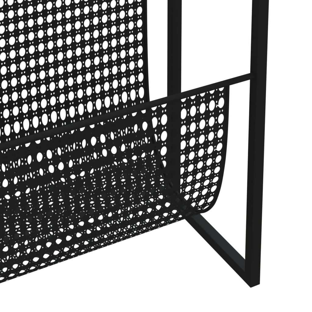 Porte-revue Noir 35x15x45 cm Acier - XIOS