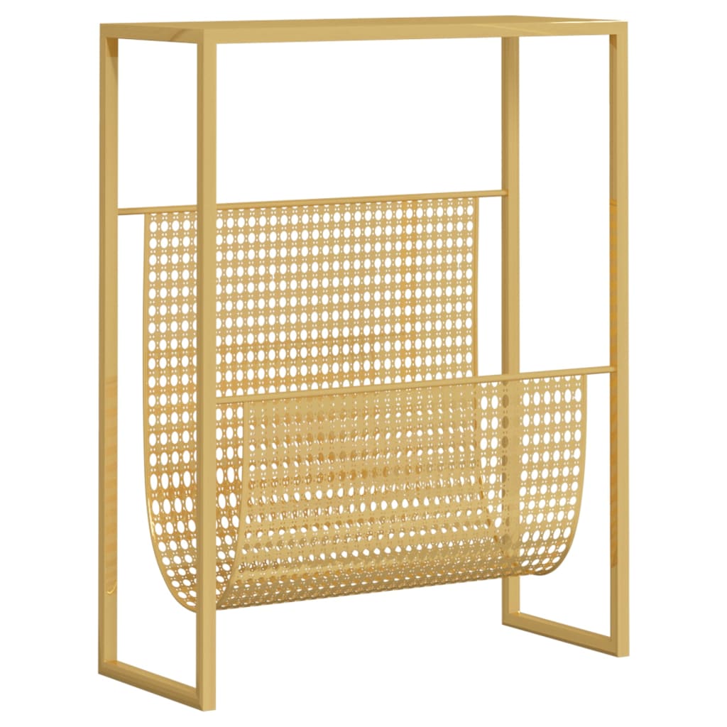 Porte-revue Doré 35x15x45 cm Acier - XIOS
