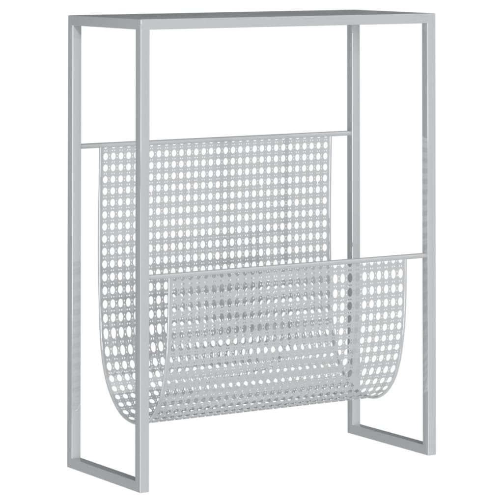 Porte-revue Argenté 35x15x45 cm Acier - XIOS