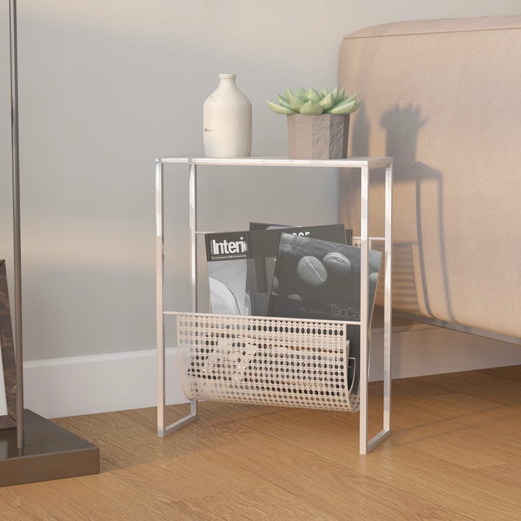 Porte-revue Argenté 35x15x45 cm Acier - XIOS