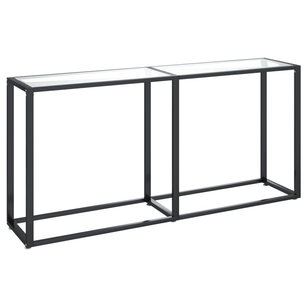 Table console Transparent 160x35x75,5 cm Verre trempé - XIOS