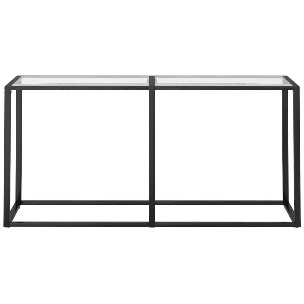 Table console Transparent 160x35x75,5 cm Verre trempé - XIOS