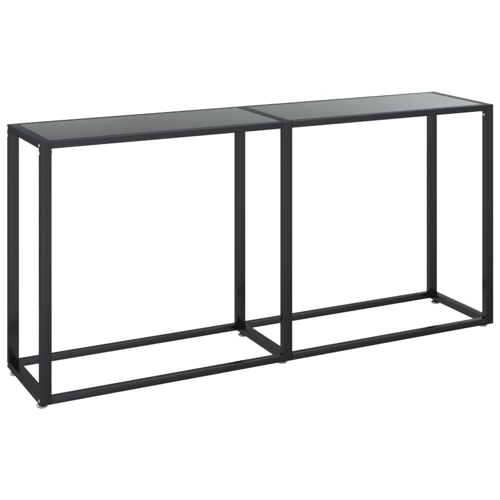 Table console Noir 160x35x75,5 cm Verre trempé - XIOS