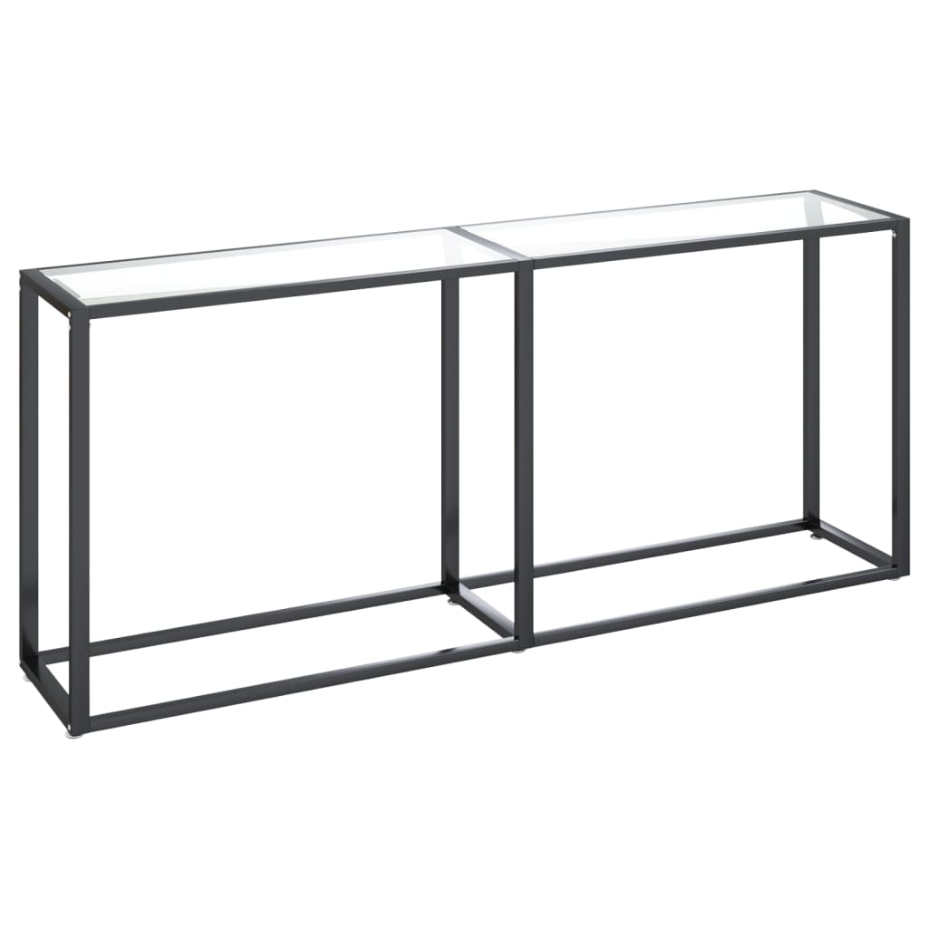 Table console Transparent 180x35x75,5 cm Verre trempé - XIOS
